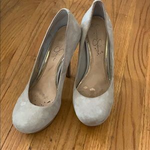 Jessica Simpson round toe platform pumps